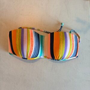 Body Glove Women's Multicolor Striped Bikini Top L